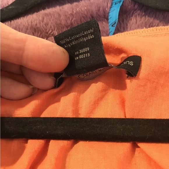 Calvin Kline Jeans Peach Short Sleeve Top- Size-XL - Picture 7 of 16